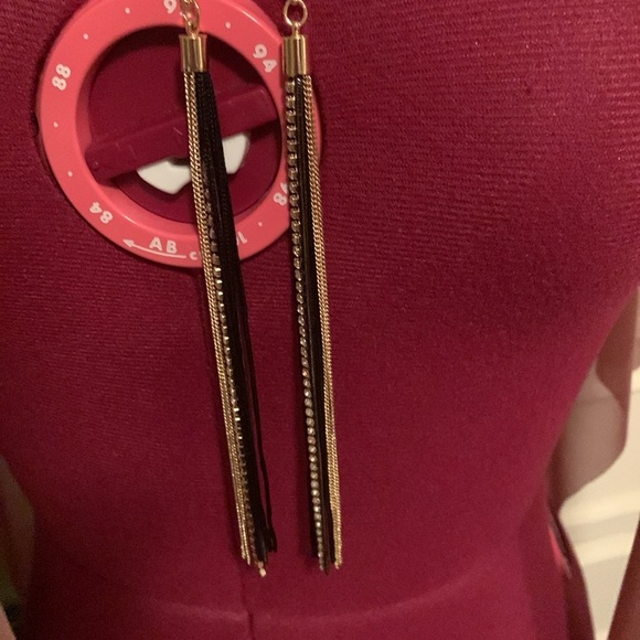 Choker with 2 jewelled strands in the front - Picture 5 of 7